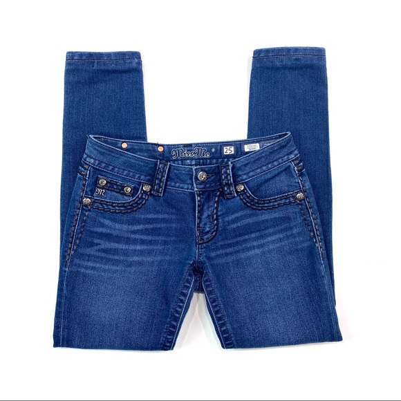 ALL JEANS DISCOUNTED!- Miss Me Women’s Signature Skinny Jeans - Picture 3 of 7